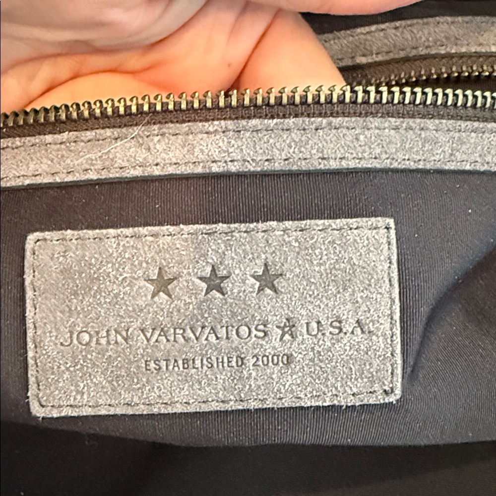John Varvatos Charcoal Suede Accessory - Picture 7 of 7